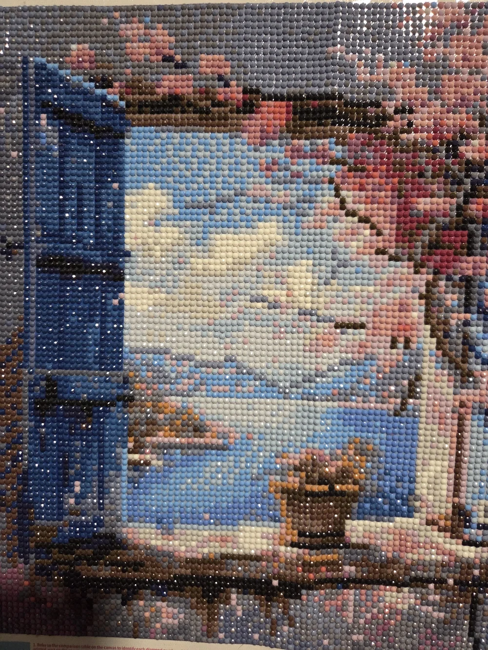 Blue & Pink Window View Wall Art -